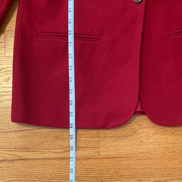 Sag Harbor Classic 100% Wool Red Blazer - Picture 4 of 10